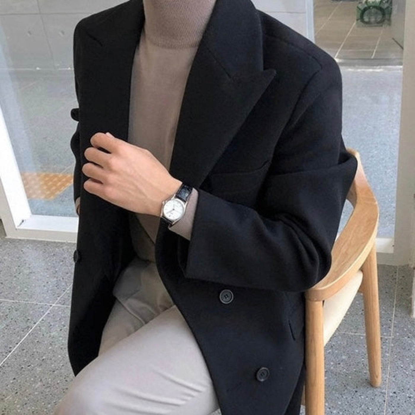 Patrik - ELEGANTNÍ PODŠÍVANÝ KABÁT PRO MUŽE