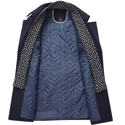 Stanislav - Pánský vlněný zimní kabát